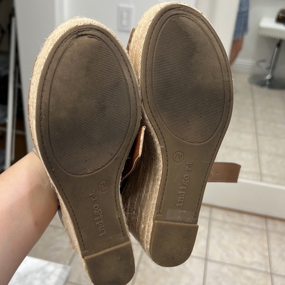 Brown Ankle Strap Wedges - Picture 4 of 11